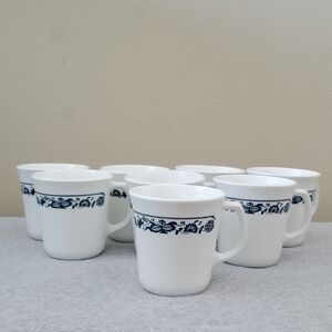 Corelle Blue and White Floral Mug Set